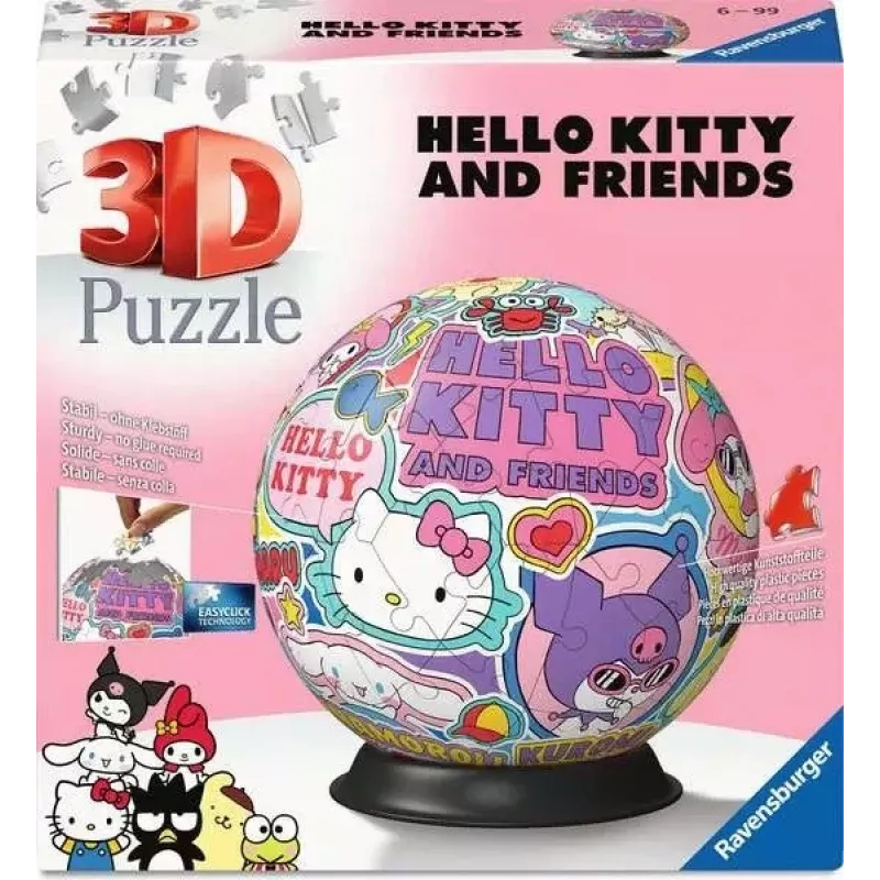 Puzzle Ravensburger Hello Kitty 72 Teile Empfohlenes Alter 6 bis 99