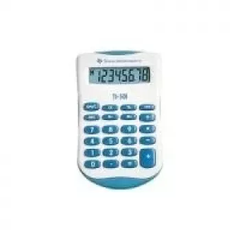 Texas Instruments TI-501 Rechneretui Einfacher Taschenrechner Blau - Weiß (TI501)