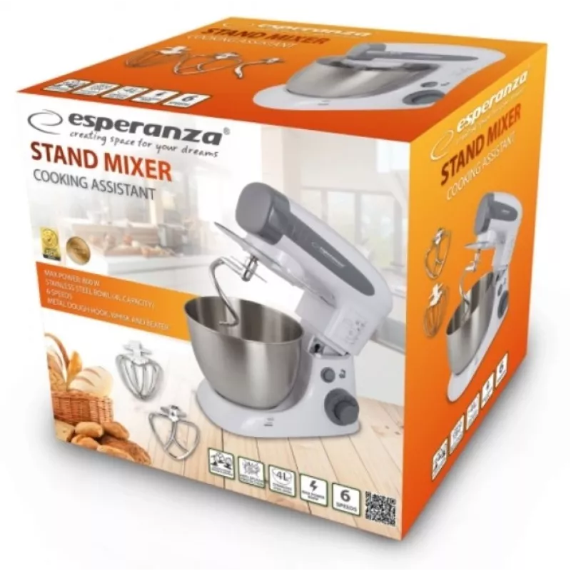 Esperanza EKM024 Standmixer mit Base 800 W Grau