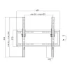 TV-Wandhalterung, neigbar, VESA, 32-55, max. 35 kg