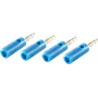 shiverpeaks BS56200-4B Drahtverbinder Bananenstecker Blau (BS56200-4B)