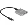 DeLOCK 91006 Kartenleser Grau SD USB Typ-C 10000 Mbit/s