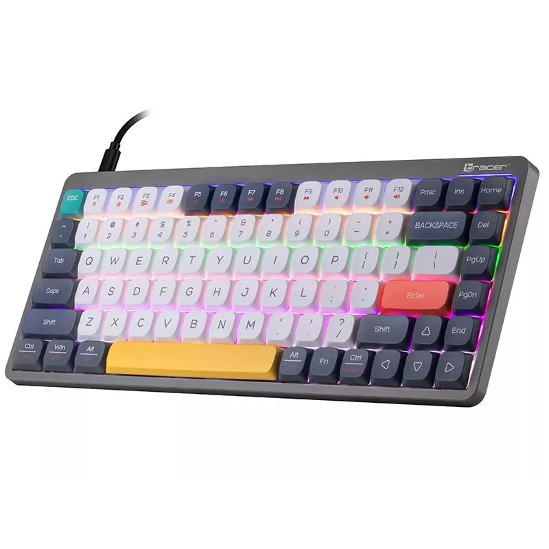 Mechanische Tastatur Tracer FINA 84 Grau (Outemu Red Switch) TRAKLA47279