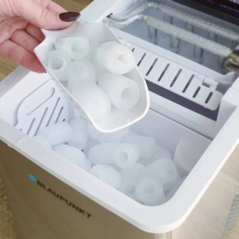 Eiswürfelbereiter BLAUPUNKT IMB301 — kompakter Tisch-Eisbereiter, automatische Eisproduktion
