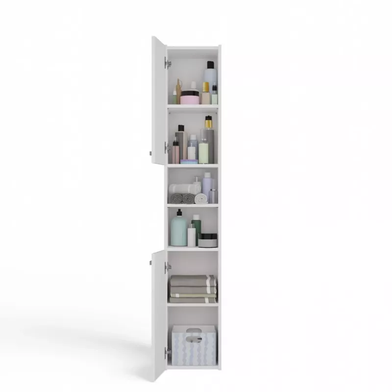 Topeshop S30 weißer Badschrank Weiß
