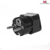 Netzsteckeradapter Maclean MCE155 NEMA 5-15P Typ E FR Schwarz