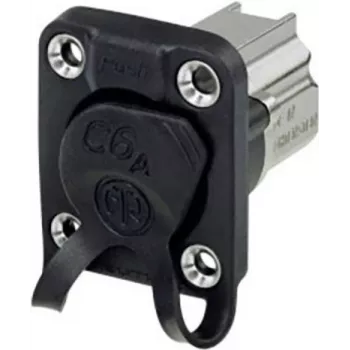 Neutrik NE8FDX-Y6-W RJ-45-Steckverbinder, Aluminium – Schwarz (NE8FDX-Y6-W)
