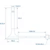Antenne Teltonika PR1KRT25 2.5 dBi RP-SMA 2.4-2.5 GHz