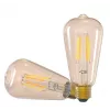 Smarte Glühbirne Tellur WiFi Filament E27 amber warmweiß dimmbar 6W 806lm