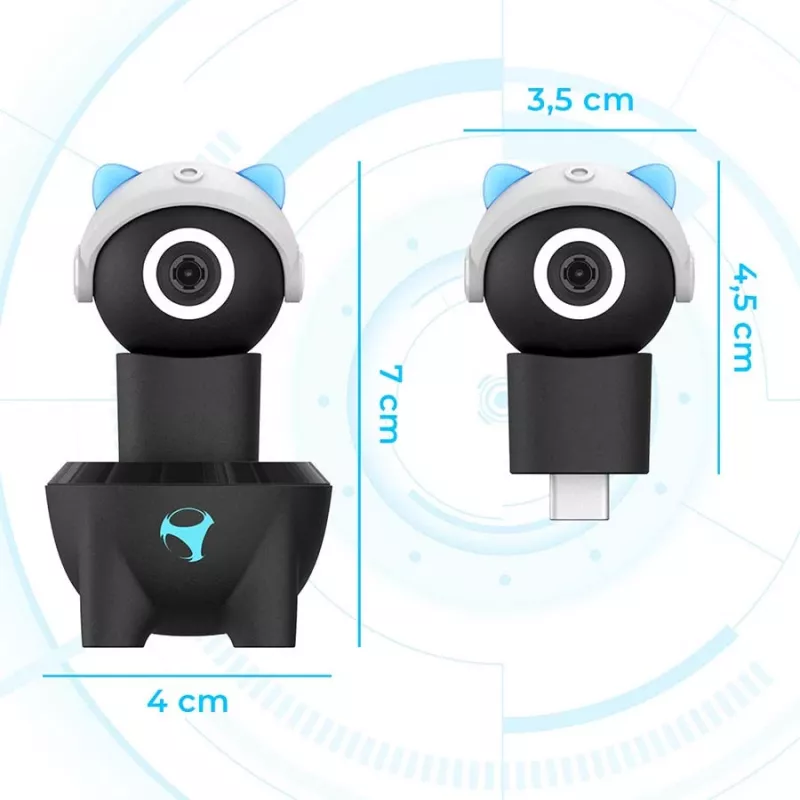 Subsonic Playcam 1080 2in1 HD Mini Kamera für Nintendo Switch 2 Hellblau