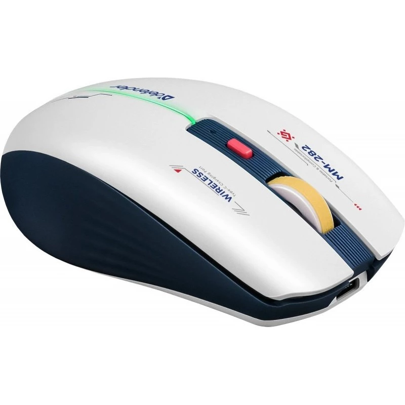 Kabellose Gaming-Maus DEFENDER MM-282 RF — beidhändig, optisch 1800 DPI, 5 Tasten, USB, batteriebetrieben