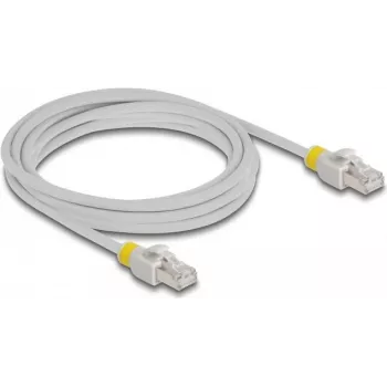 Netzwerkkabel DeLOCK RJ45 Cat.6A S/FTP 3m Grau