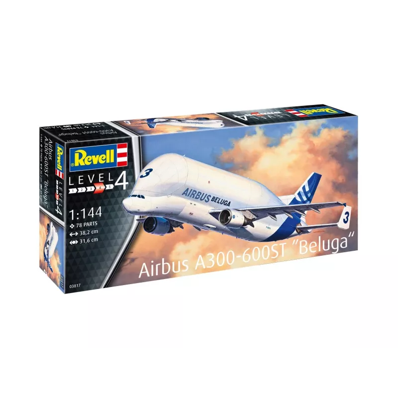 Revell 1/144 Maßstab Airbus A300-600 pc(s) Beluga Modellbausatz