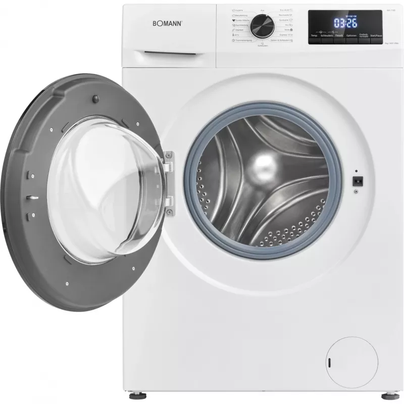 Waschmaschine BOMANN WA 7185, 8 kg, 1400 U/min, Energieeffizienzklasse A, Schleuderwirkungsklasse B