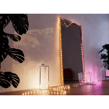 Intelligente Lichterkette Twinkly Strings USB-C Pearls Wi-Fi/Bluetooth Multicolour