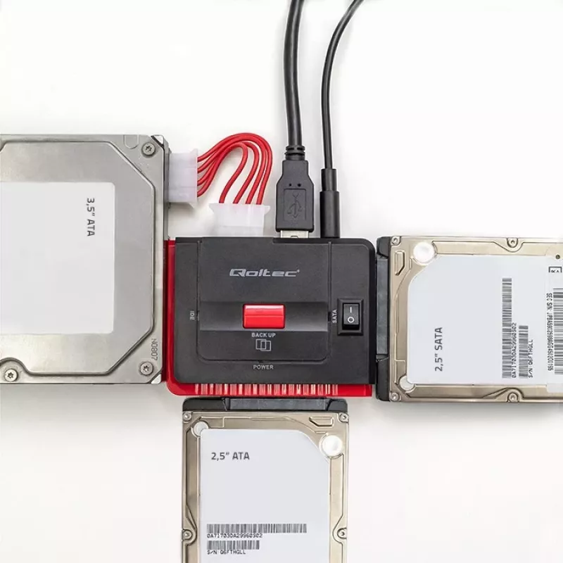 USB 3.0 auf IDE SATA III Adapter QOLTEC 50645