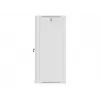 Lanberg wandmontierter Installationsschrank 19'' 27U 600x600 mm grau (Glastür)