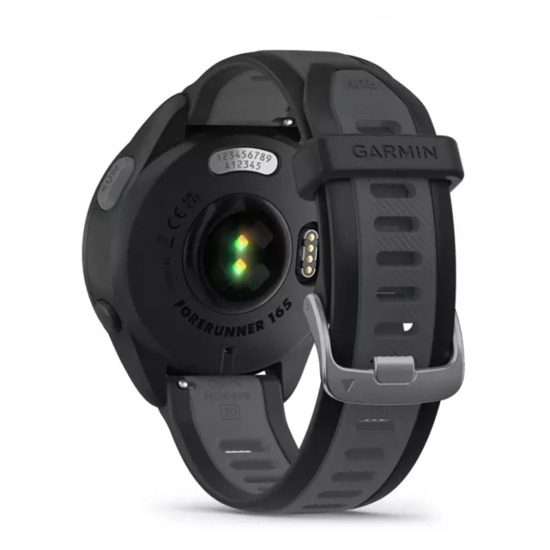 Garmin Forerunner 165 3,05 cm (1,2) AMOLED 43 mm Digital 390 x 390 Pixel Touchscreen Schwarz GPS (Satellit)