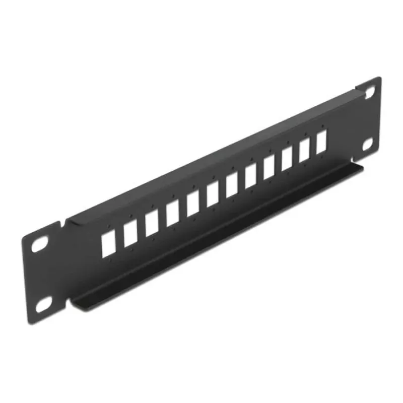 Glasfaser-Patchpanel DeLOCK 10 Zoll 12 Port SC Simplex LC Duplex 1U schwarz