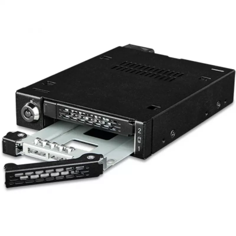 Laufwerksschacht-Adapterrahmen icy dock MB092VK-B für 2 x 6,3 cm U.2 / U.3 NVMe SSDs auf 3,5-Zoll-Schacht (schwarz)