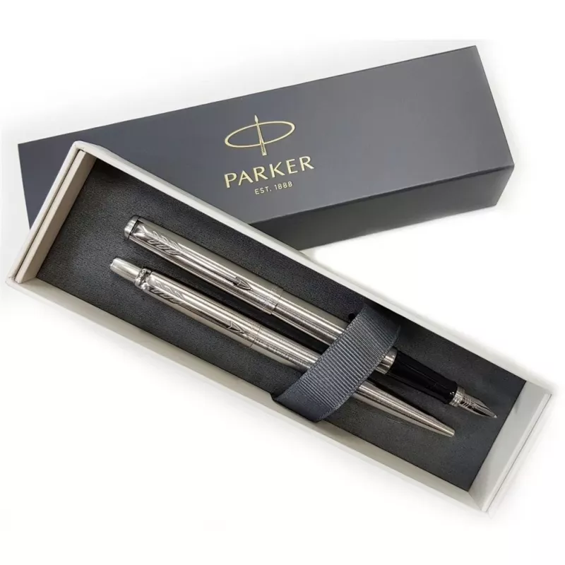 Parker 2093258 Stiftset Schwarz, Silber 2 Stück