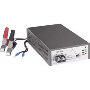 Batterieladegerät IVT 3-Stufen Konstantstromladegerät 12V/24V Modell 900018