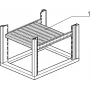 SCHROFF Rack Shelf Stationary (Universal eurorack) - FACHB.UNI.STAT.600B500T 7021 (22117851)