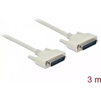 Serial Kabel DELOCK 84391 D-Sub 25 pin, beige, 3 m