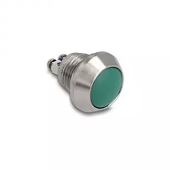 Drucktaster DELOCK 22034 12 mm, 2× Schraubklemme, grün