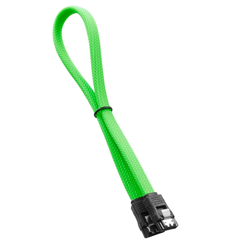 CableMod ModMesh - SATA-Kabel - Serial ATA 150/300/600 - SATA (W) zu SATA (W) - 60 cm - Hellgrün (CM-CAB-SATA-N60KLG-R)