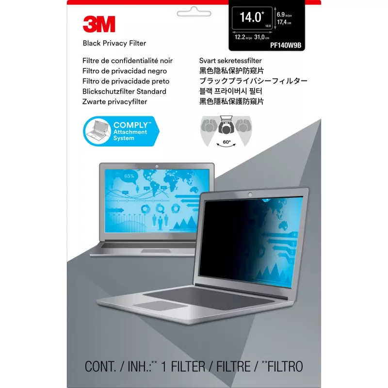 3M Privacy Filter 14 16:9 COMPLY