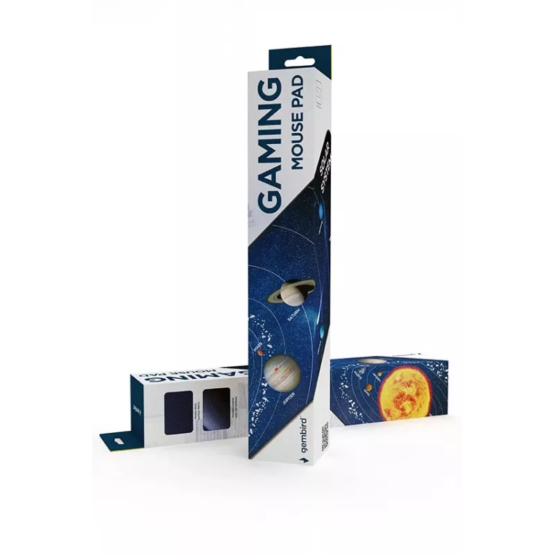 Gembird MP-SOLARSYSTEM-XL-01 Gaming-Mauspad extra groß\Kosmos\ 350 x 900