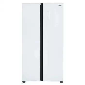 Side-by-Side-Kühlschrank MPM MPM-427-SBS-05/NL — 472 L, No Frost, Inverter, LED-Anzeige, Weiß, 900×1770×590 mm