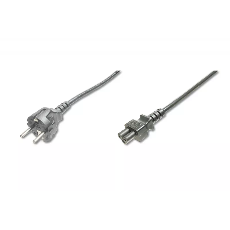 Assmann Netzkabel. Schuko - C5 M/W. 1,2 m. H05VV-F3G 0,75 mm². blau (AK-440115-012-S)
