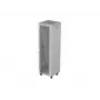 19 Zoll 42U LANBERG Stand-Rack-Schrank 600×600 mm Grau mit Glastür und LCD (flach Pack)