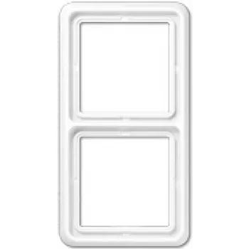 Jung Rahmen 2-fach weiß horizontal/vertikal CD 582 WU W (CD582WUW)
