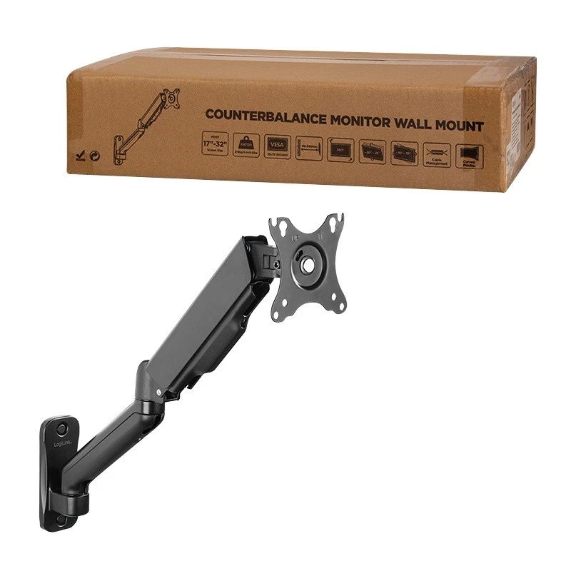 Monitorhalterung LogiLink BP0145 32 Zoll Wand Schwarz