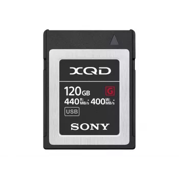 Sony QD-G120F 120 GB Hi-Speed XQD-Speicherkarte, 120 GB, XQD, 440 MB/s, 400 MB/s, wasserbeständig, temperaturbeständig, Schwarz