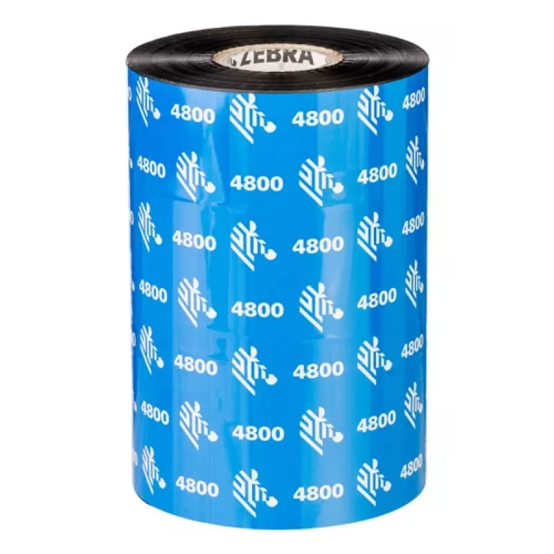 Zebra 4800 Harz-Thermotransferband 450 m Schwarz