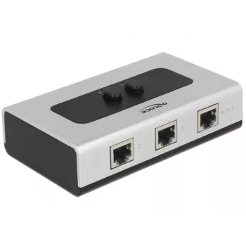 Hub DeLOCK 87673 1000 Mbit/s Schwarz Grau