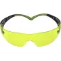 Sicherheitsbrille 3M SecureFit 400 — schwarzer Rahmen, grün getönte Gläser, UV-Schutz, Antibeschlag