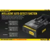 Batterieladegerät Nitecore D2 — 2‑Schacht-Ladegerät für AA/AAA/AAAA/C-Akkus, 100–240V Eingangsspannung, 4,2V Ausgangsspannung, schwarz