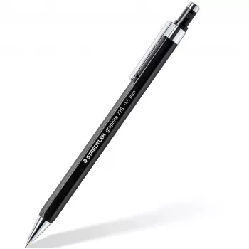 Graphitstift Staedtler 7785ABK25D HB sechskant schwarz/silber, 1 Stück