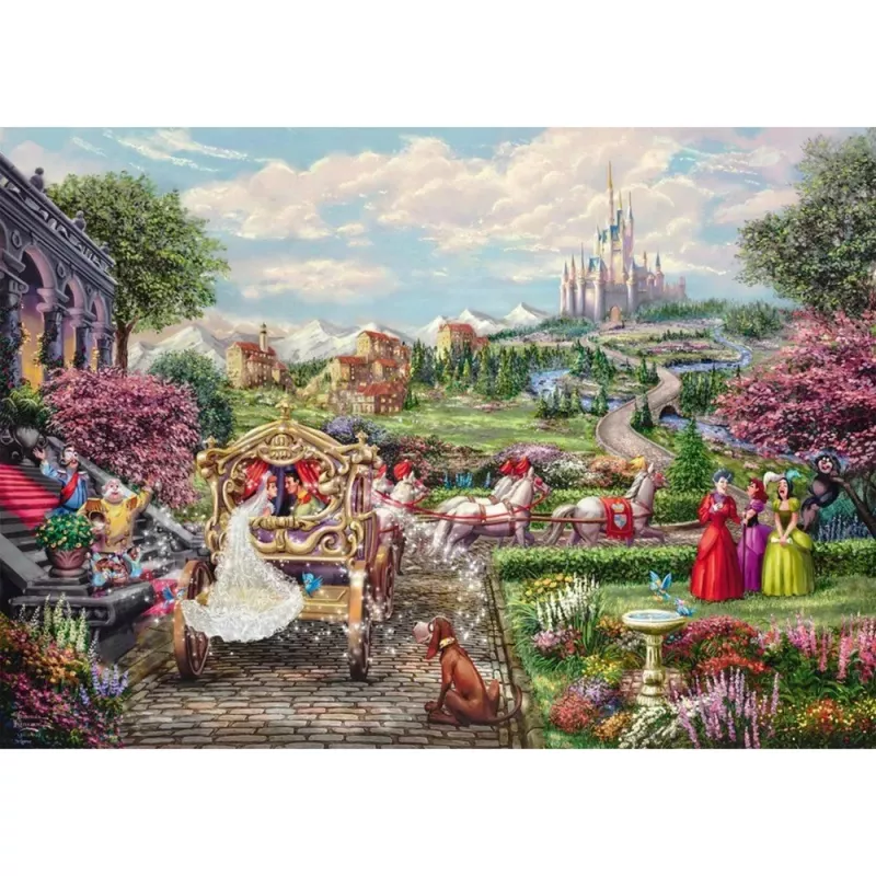 Thomas Kinkade Studios: Disney Dreams Collection - Cinderella Happily Ever After, Puzzle 1000 Teile