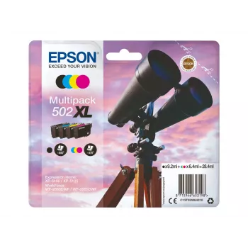 Epson 502 XL Tonerkartusche 4 Stück Kompatibel Schwarz, Cyan, Magenta, Gelb
