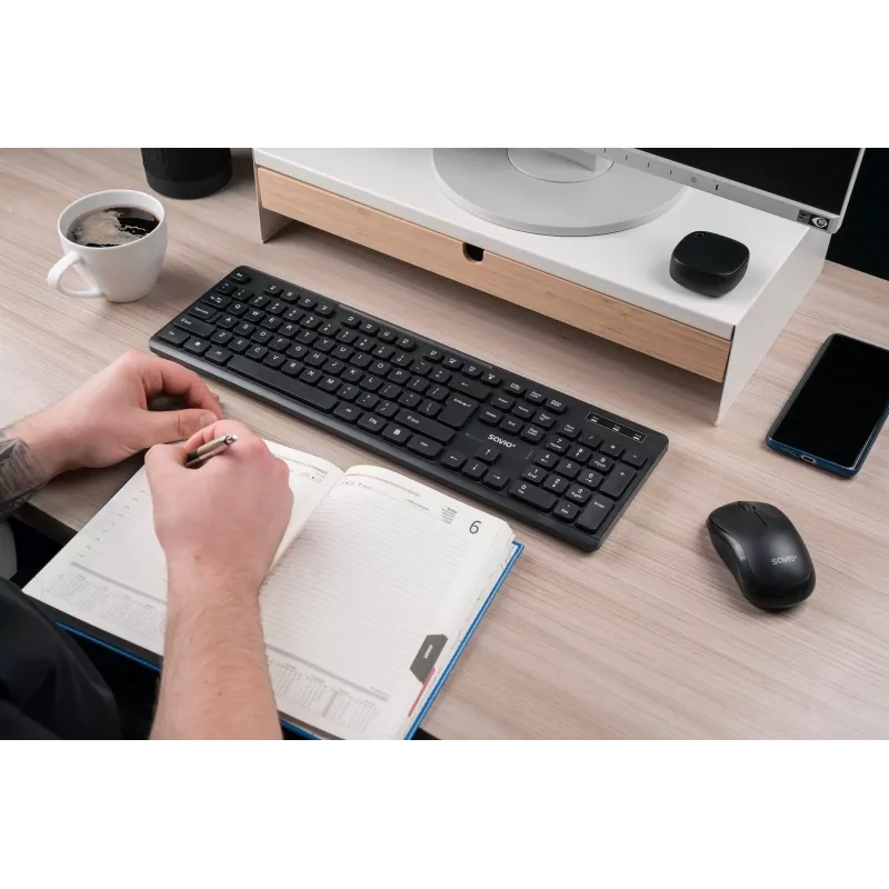 Savio KB-02 Tastatur Home/Office USB QWERTY Schwarz