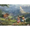 Thomas Kinkade Studios: Disney - Mickey & Minnie in den Alpen, Puzzle 1000 Teile