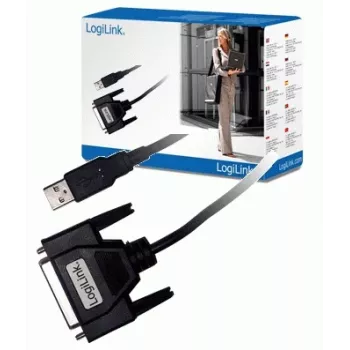 LogiLink UA0054A Parallelkabel Schwarz 1,8 m