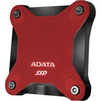 Externe SSD ADATA SD620 1 TB, tragbar USB 3.2 Gen 2 (Micro-USB B), Lesegeschwindigkeit 520 MB/s, Schreibgeschwindigkeit 460 MB/s, stoßfest, Rot