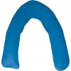 Bett-Positionierungskissen U-Halbmond aus Silikonfaser Blau